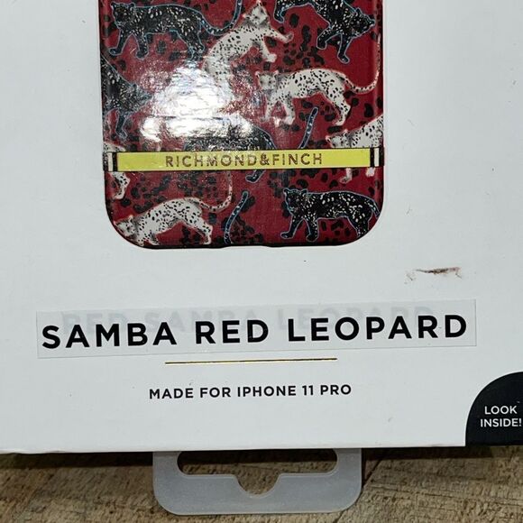 iPhone 11 Pro Case Richmond & Finch Samba Red Leopard - Picture 4 of 8